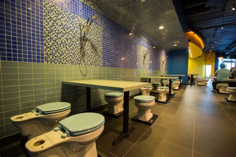 Magic restroom cafe